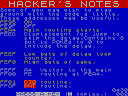 Running screen