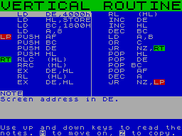 Running screen