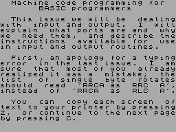 Running screen