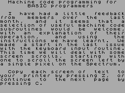 Running screen