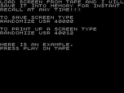 Running screen