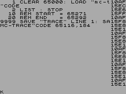 Running screen