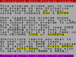 Running screen