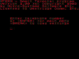 Running screen