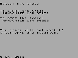 Running screen