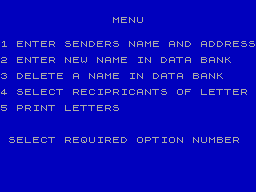 Running screen