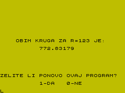 Running screen
