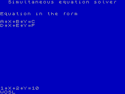 Running screen