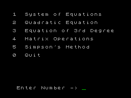 Running screen