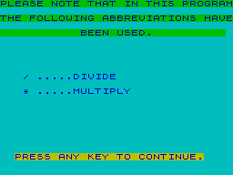 Running screen