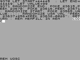Running screen