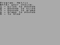 Running screen