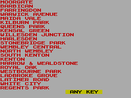Running screen