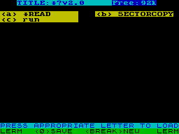Running screen