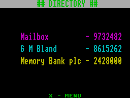 Running screen