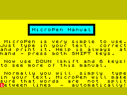 Running screen