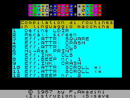 Running screen