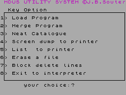 Running screen