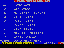 Running screen
