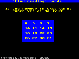 Running screen