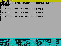 Running screen