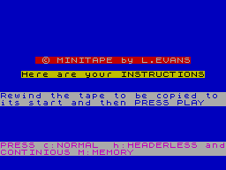 Running screen