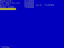 Running screen