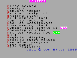 Running screen