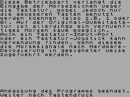 Running screen