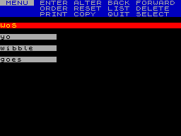 Running screen