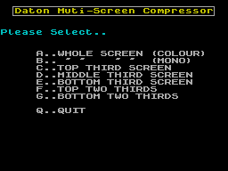 Running screen