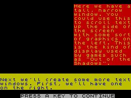 Running screen