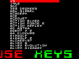 Running screen