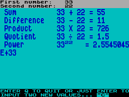Running screen