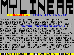 Running screen