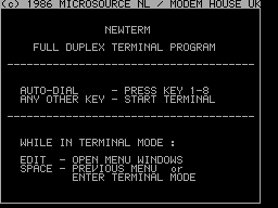 Running screen