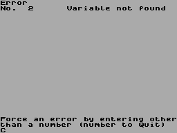 Running screen