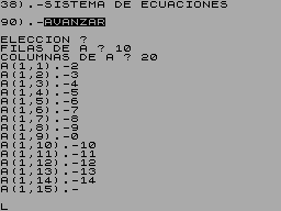 Running screen