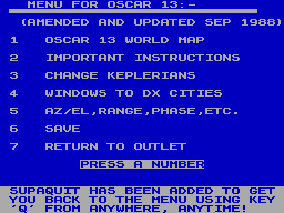 Running screen