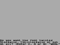 Running screen