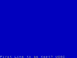 Running screen