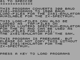 Running screen