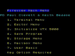 Running screen