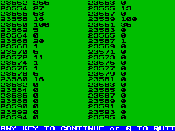 Running screen