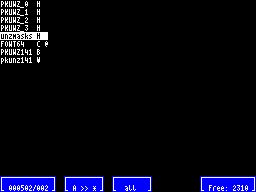 Running screen