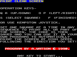 Running screen