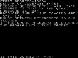 Running screen