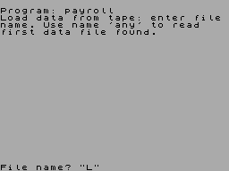 Running screen