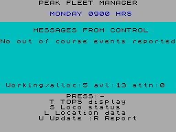 Running screen