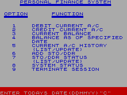Running screen